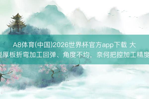 A8体育(中国)2026世界杯官方app下载 大型厚板折弯加工回弹、角度不均，奈何把控加工精度？