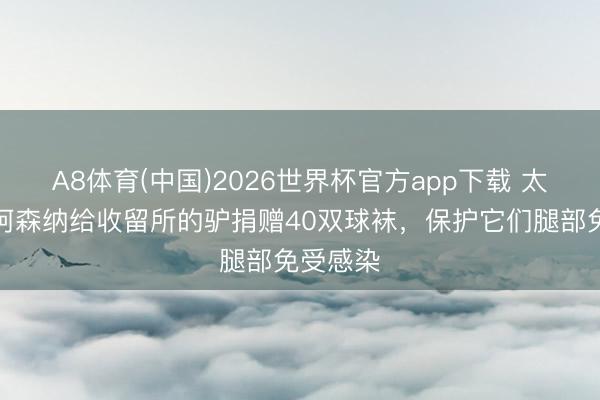 A8体育(中国)2026世界杯官方app下载 太阳报:阿森纳给收留所的驴捐赠40双球袜,保护它们腿部免受感染
