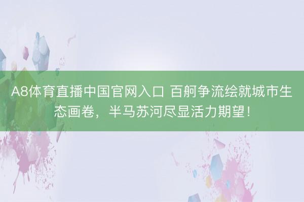 A8体育直播中国官网入口 百舸争流绘就城市生态画卷，半马苏河尽显活力期望！